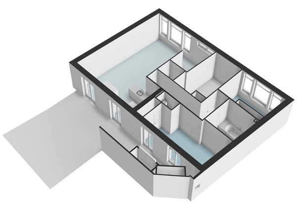 Floor plan - Van Hogendorpstraat 865, 1051 CD Amsterdam 